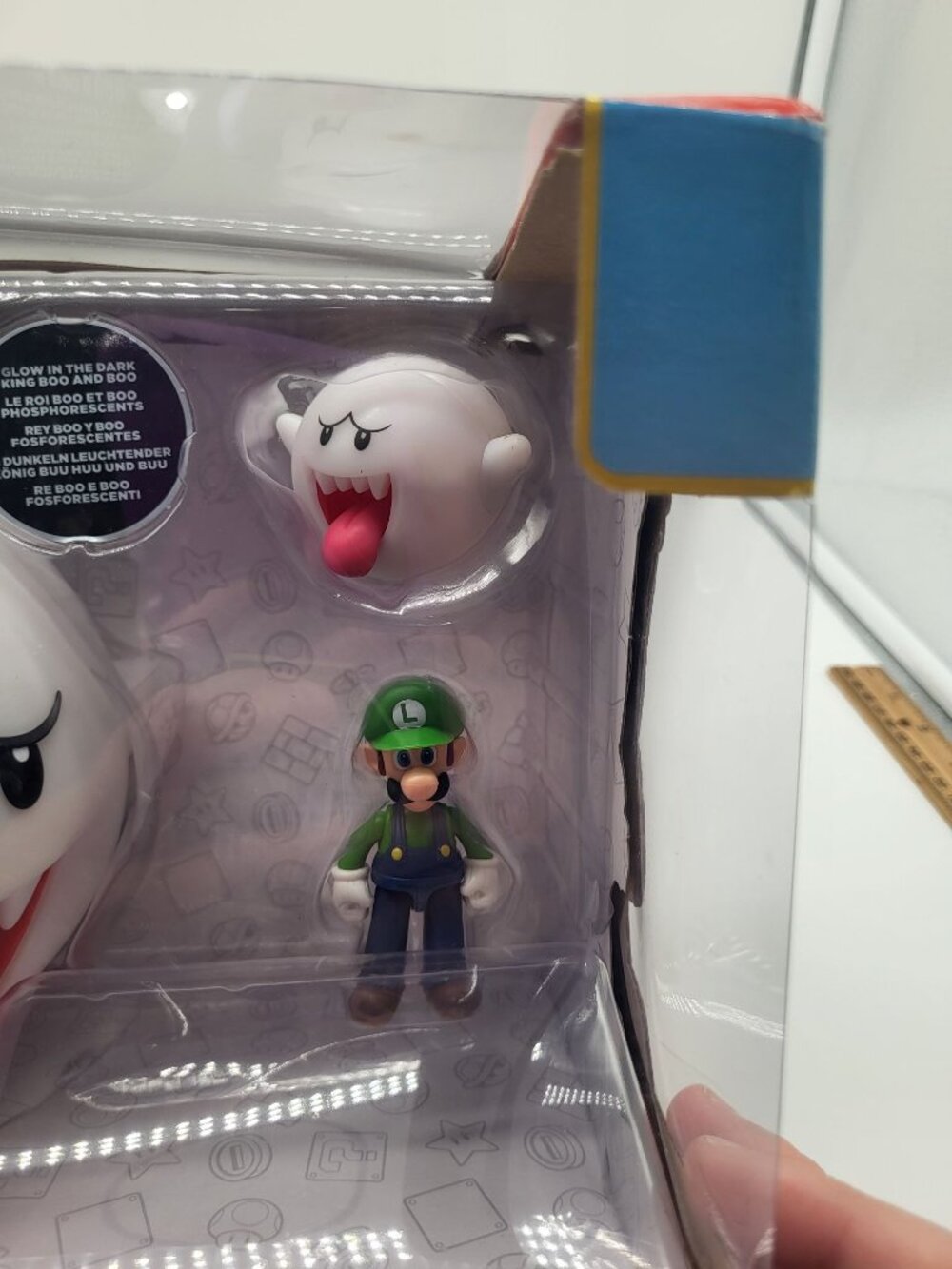 Jakks SUPER MARIO Luigi w/Glow in the dark BOO KING BOO (BOX WEAR) Action Figure - Picture 10 of 10